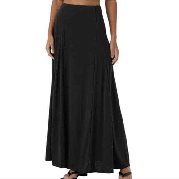 Roman's black aline maxi skirt plus size 1X - Picture 1 of 10